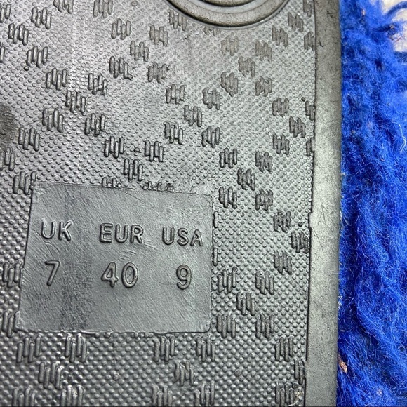 Blue fluffy sandals‎ - Picture 3 of 6